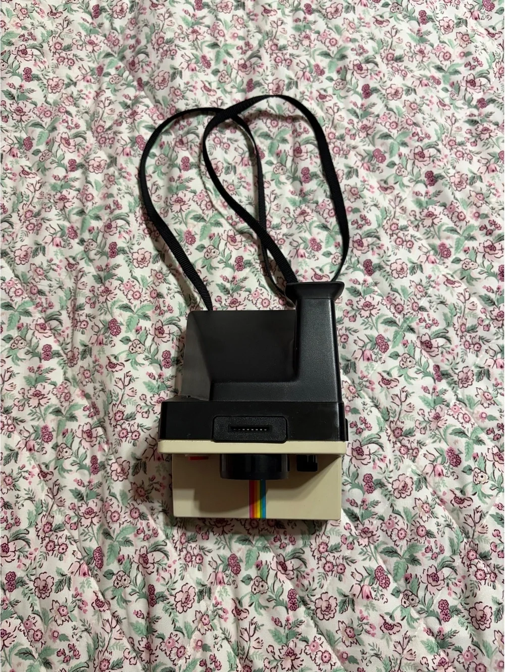 Vintage Polaroid OneStep SX-70 Land Camera Rainbow Stripe Instant Film Untested